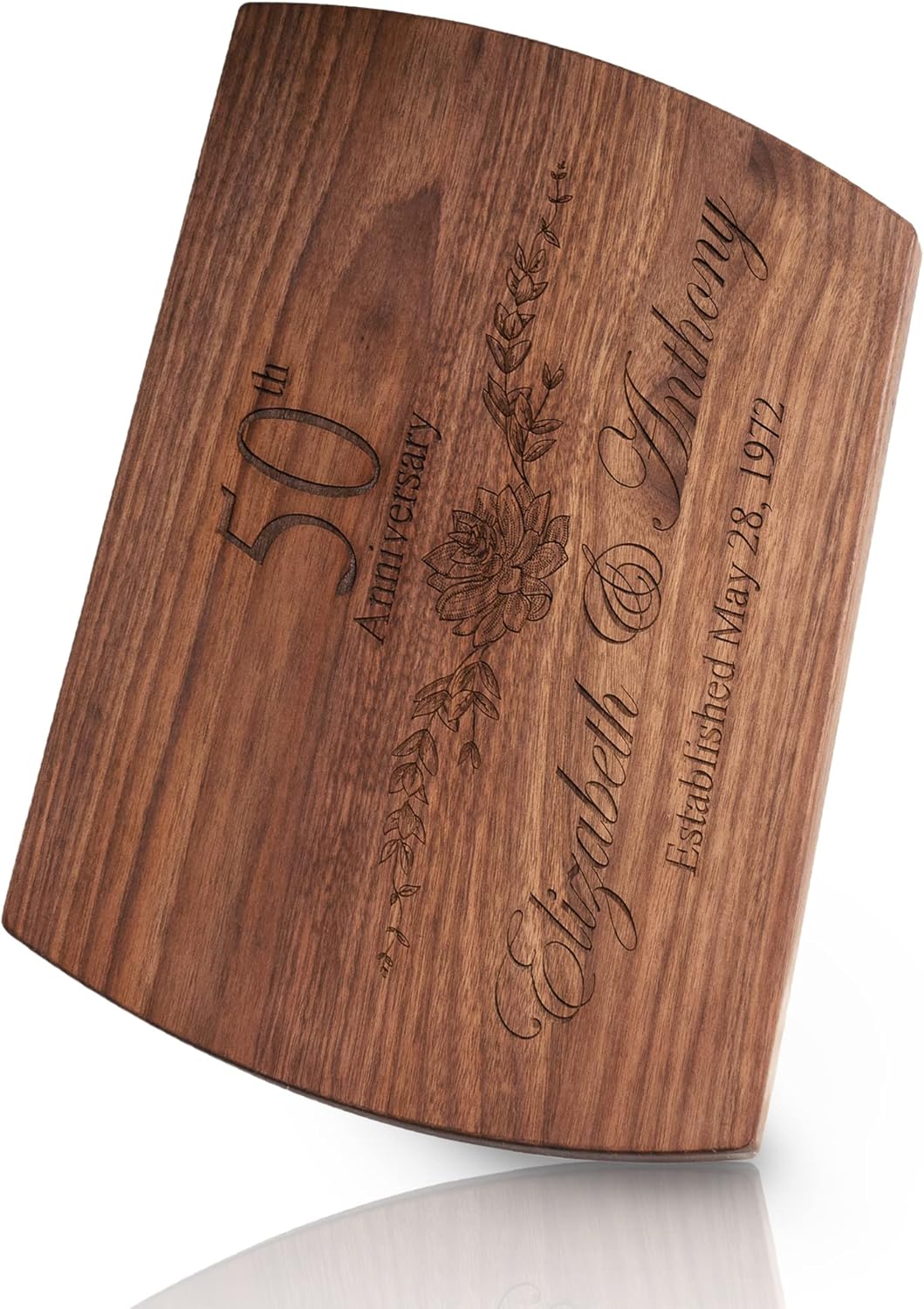 Personalized Cutting Board - 4 Sizes Engraved Charcuterie Board- Anniversary or Gift for Mothers, Anniversary Present for Parents Laser Engraved Custom Unique Keepsake - Image 2