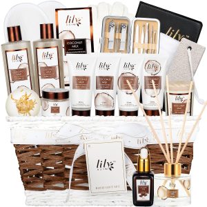 28Pcs Coconut Vanilla Spa Gift Bask...