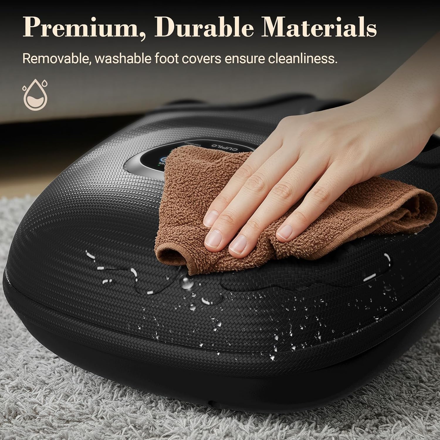 Foot Massager Upgraded FSA Eligible HSA, Birthday Gifts for Women | 5 Levels Compression & Vibration Massage for Plantar Fasciitis Relief, Heat & 3 Kneading, NTC Temperature Control - Image 9