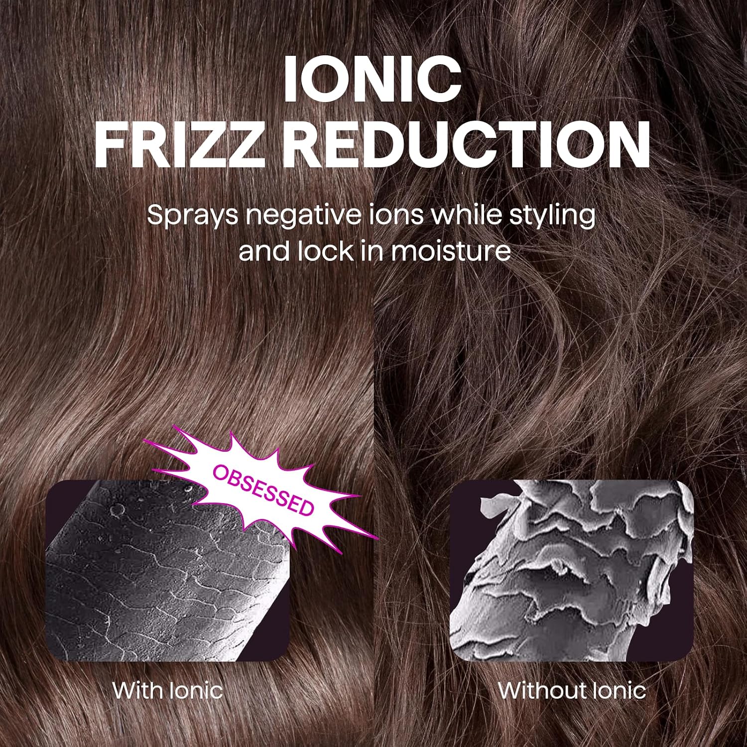 Wavytalk Thermal Brush Blowout Express 1.5" Ionic Heat Round Brush | Creates Smooth Shiny Blowout Look, Salon Blowouts, 3 Temp Settings Dual Voltage, Easy to Use Reduces Frizz, Rose Gold - Image 2