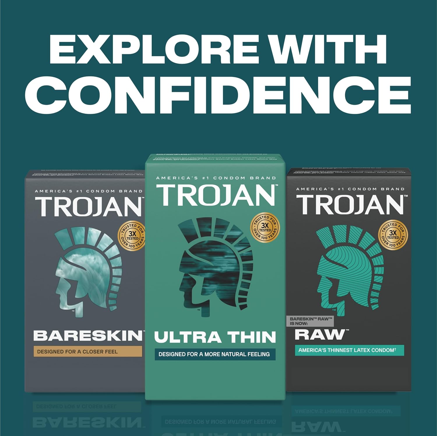 Trojan Ultra Thin Latex Lubricated Condoms for Men, 12 Count | Thin Condoms for a More Natural Feeling, Premium Latex, Help Reduce Risk of Pregnancy and STIs - Image 7