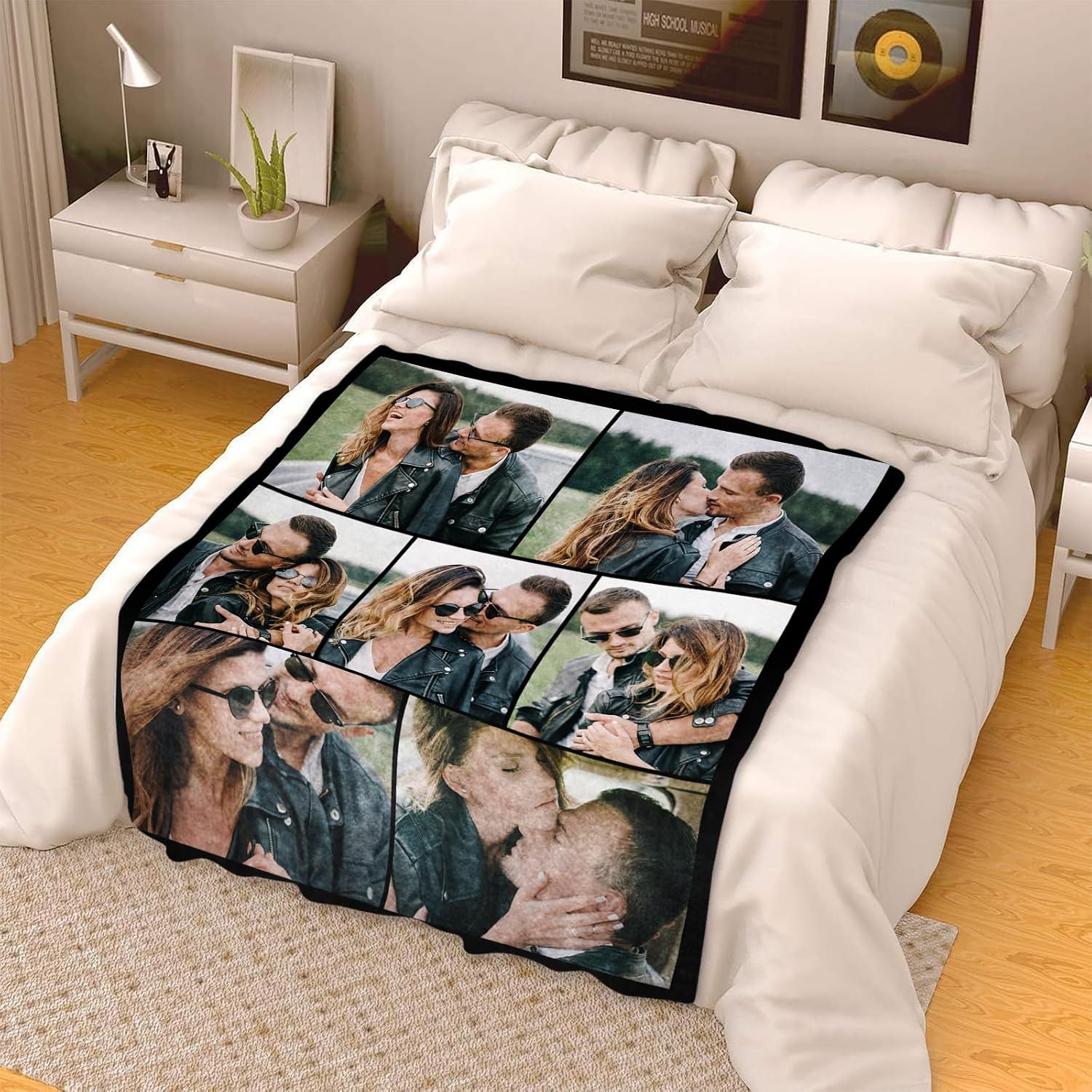 ICELIETE Custom Blanket with Picture Customized Fleece Photo Blanket for Couples Gifts Personalized Blankets and Throws Christmas Valentines Day Gifts for Boyfriend Girlfriend - Image 2