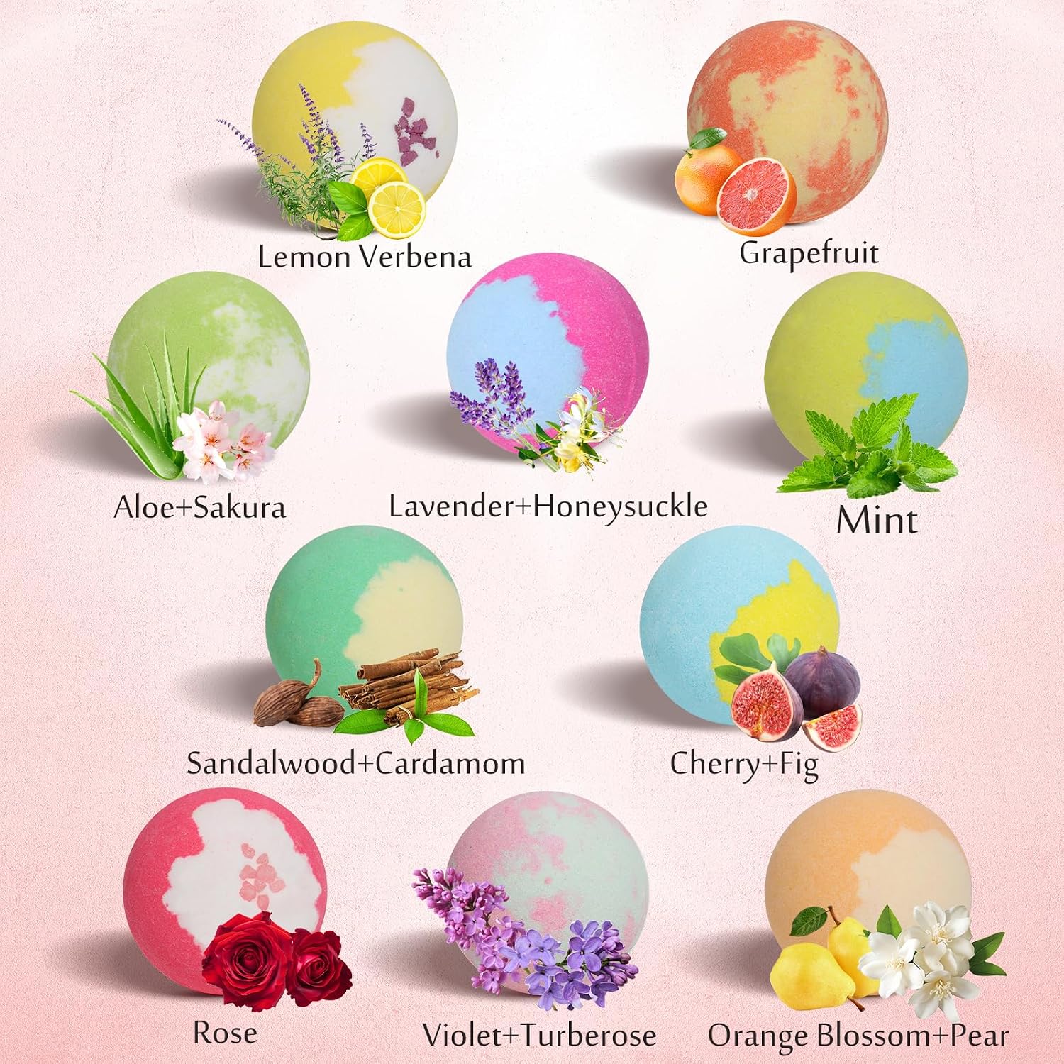 Bath Bombs for Women, 20 Bath Bombs Gift Set with Shea Butter Moisturizing & Essential Oils, Mothers Day Gifts for Mom, Women, Her/Him, Girlfriend, Wife, Birthday, Spa Relaxing Bubble Bath Fizzy Ball - Image 3