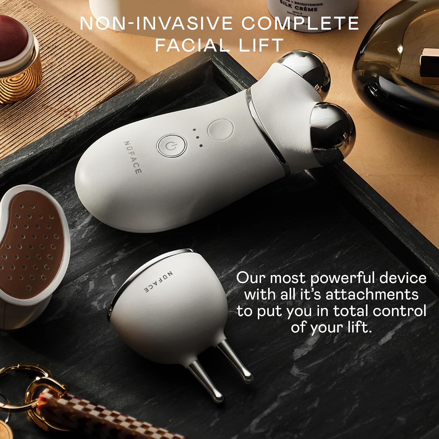 NUFACE Trinity+ Skin Tightening & Face Lift Device - Microcurrent Facial Sculpting Tool to Contour Cheeks, Jawline & Neck, 3 Frequencies, Supports Lymphatic Drainage + Activator Gel, White - Image 9