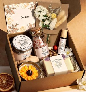 Natural Spa Gift Basket for Women, ...