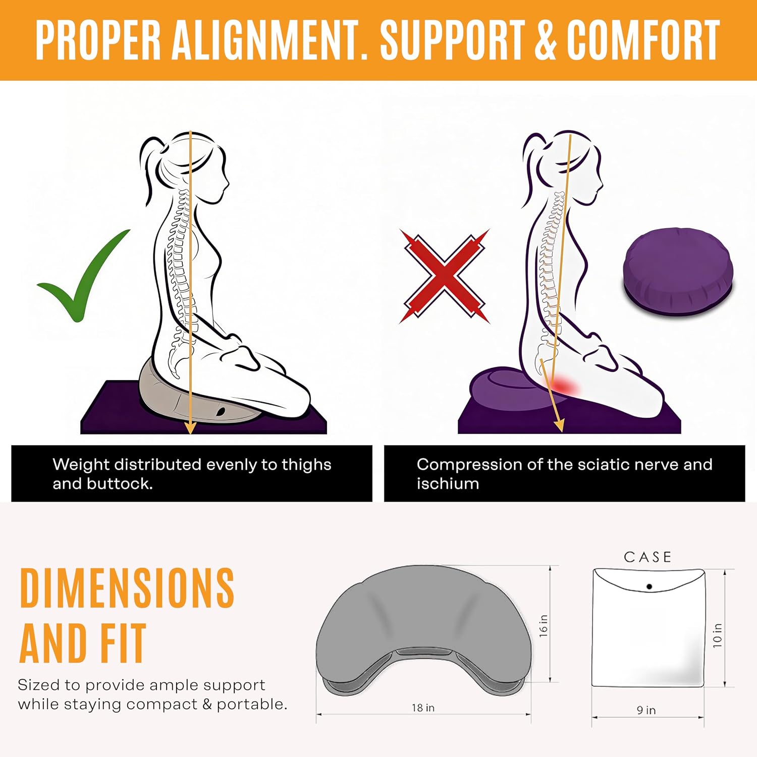 Air Meditator Inflatable Meditation Cushion and Travel Pillow – Meditate on Air in Total Comfort with Adjustable Three-Chamber Design for Enhanced Posture and Portability - Image 6