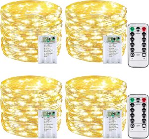 4 Pack 60 LED Fairy Lights Battery ...