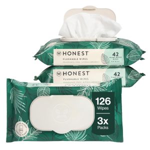 The Honest Company Flushable Wipes,...
