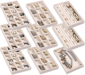 Jewelry Trays for Drawer,Set of 9 J...