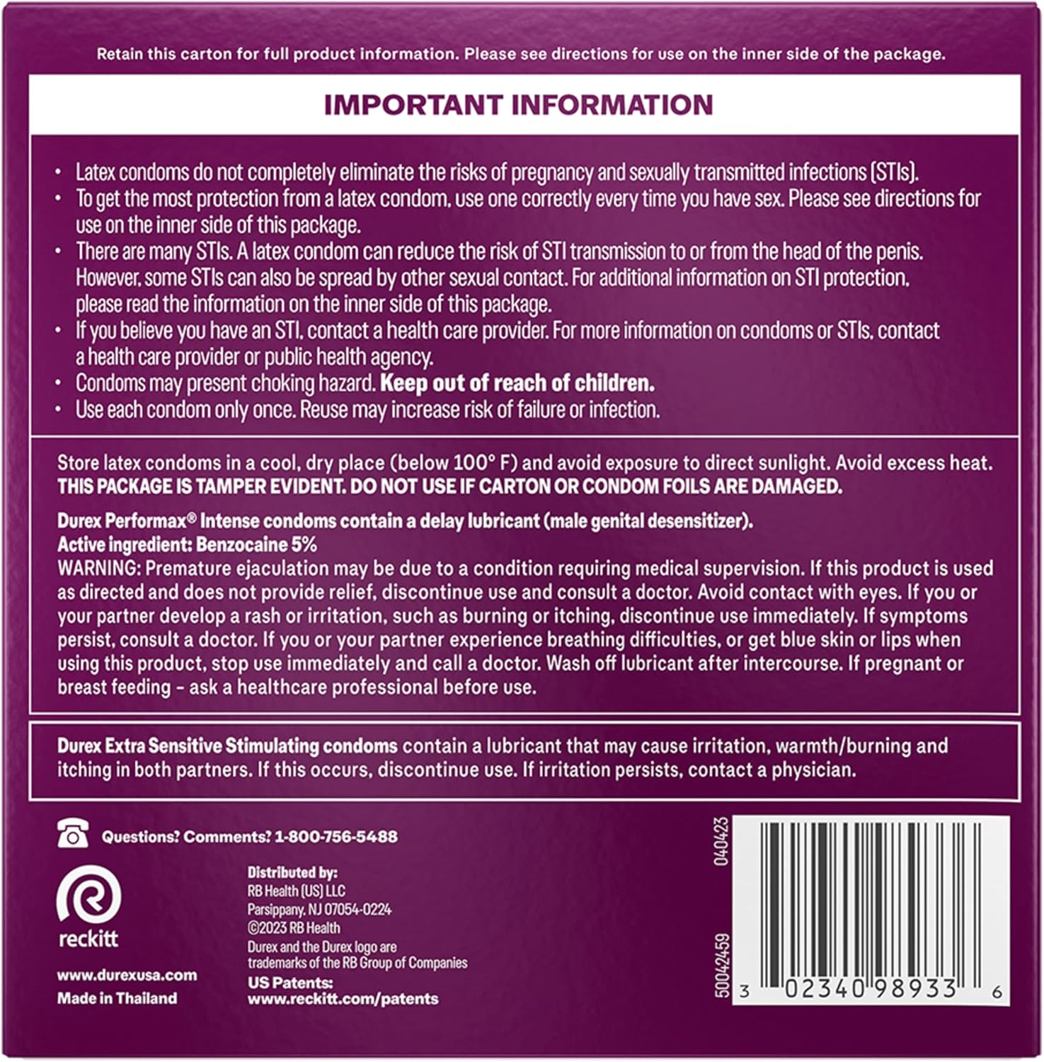 Durex Pleasure Pack Assorted Thin Condoms, Exciting Mix of Sensation and Stimulation, Lubricated Natural Rubber Latex Condoms for Men, 42 Count - Image 12
