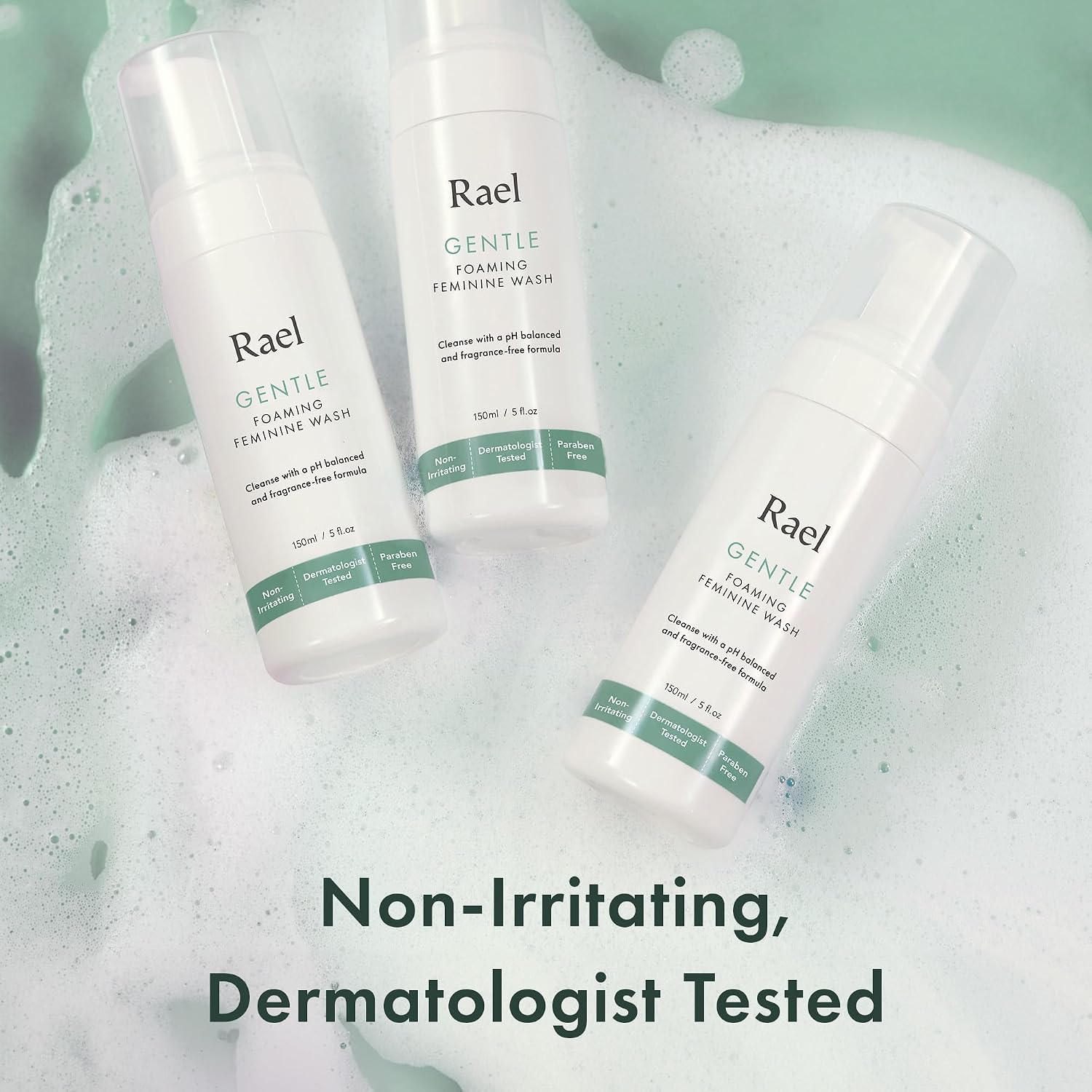 Rael Gentle Feminine Wash, Foaming Cleanser for Intimate Care (5 oz, 2 Pk) | Coco-Betaine and p-Anisic Acid, Foaming Intimate Wash, Daily pH Balanced Care for Women, Fragrance Free - Image 5