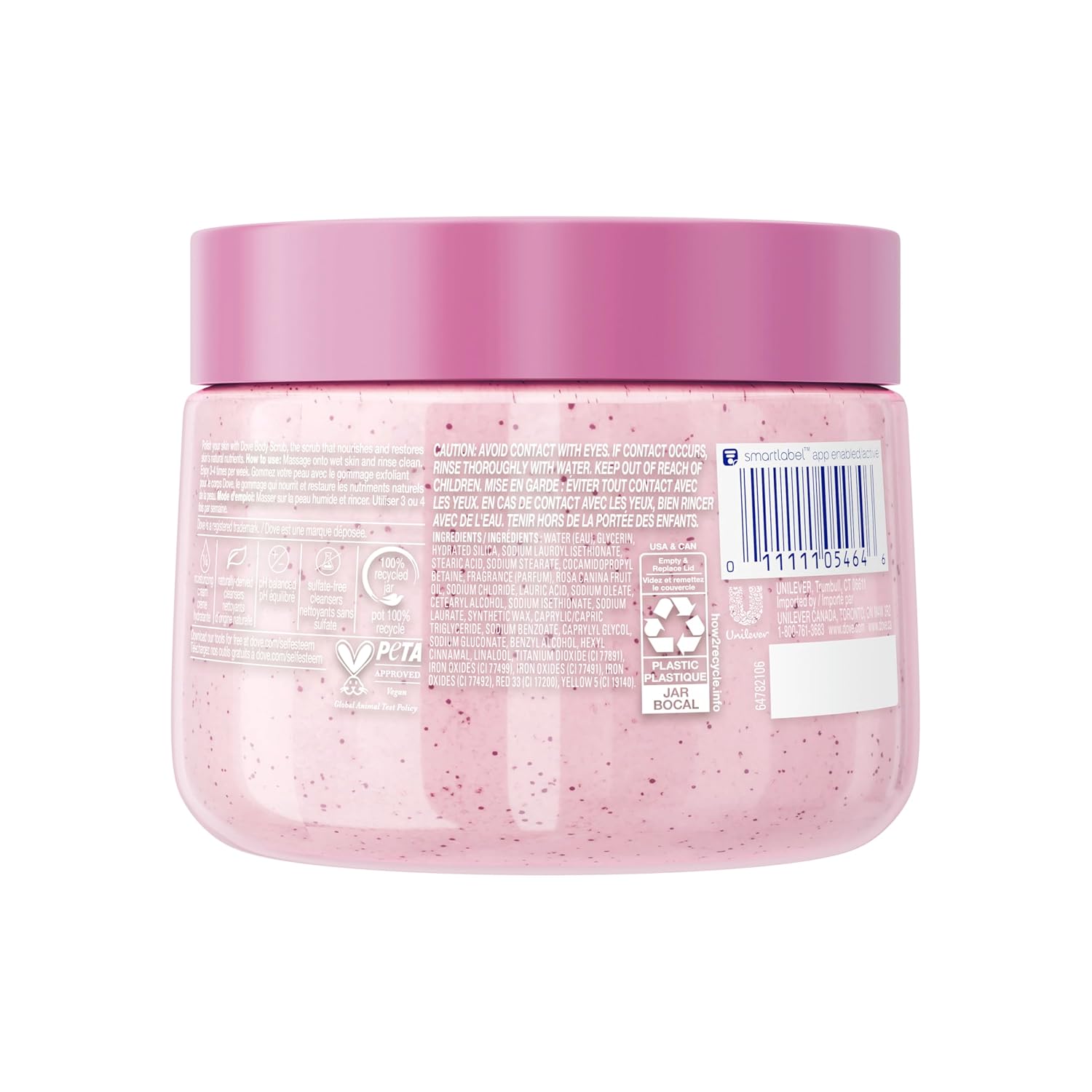 Dove Himalayan Salt & Rose Oil Body Scrub Exfoliates and Deeply 15 oz | For skin that needs polish, Helps reveal smooth skin, With Himalayan salt & Rose Oil - Image 2