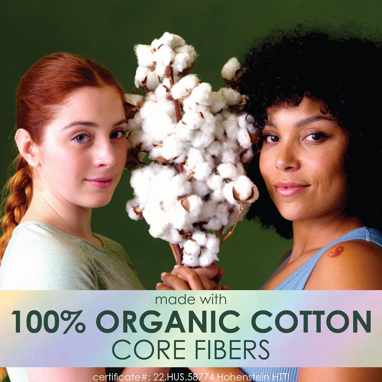 L. Cotton Tampons Regular/Super Absorbency Multipack, Contains an Organic Cotton Core, Made Without Synthetic Pesticides, or Fragrances, 84 Count (2 Packs of 42) - Image 7