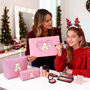 2 PCS Initial Makeup Bags for Women...