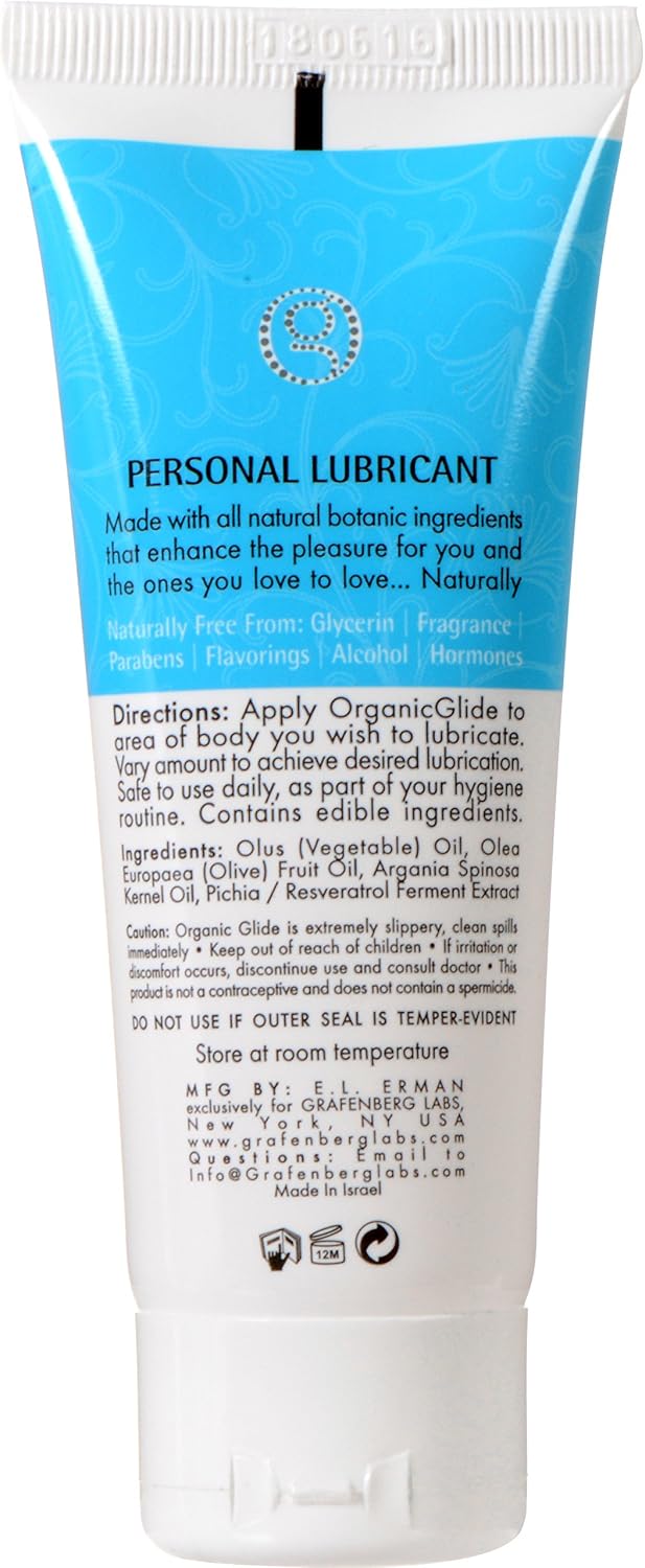 Organic Glide Natural Personal Lubricant, Probiotic Edible Lube. Parabens, Glycerin, Flavorings Free - for Men Women and Couples. Best for Menopause and Sensitive Skin - Image 5