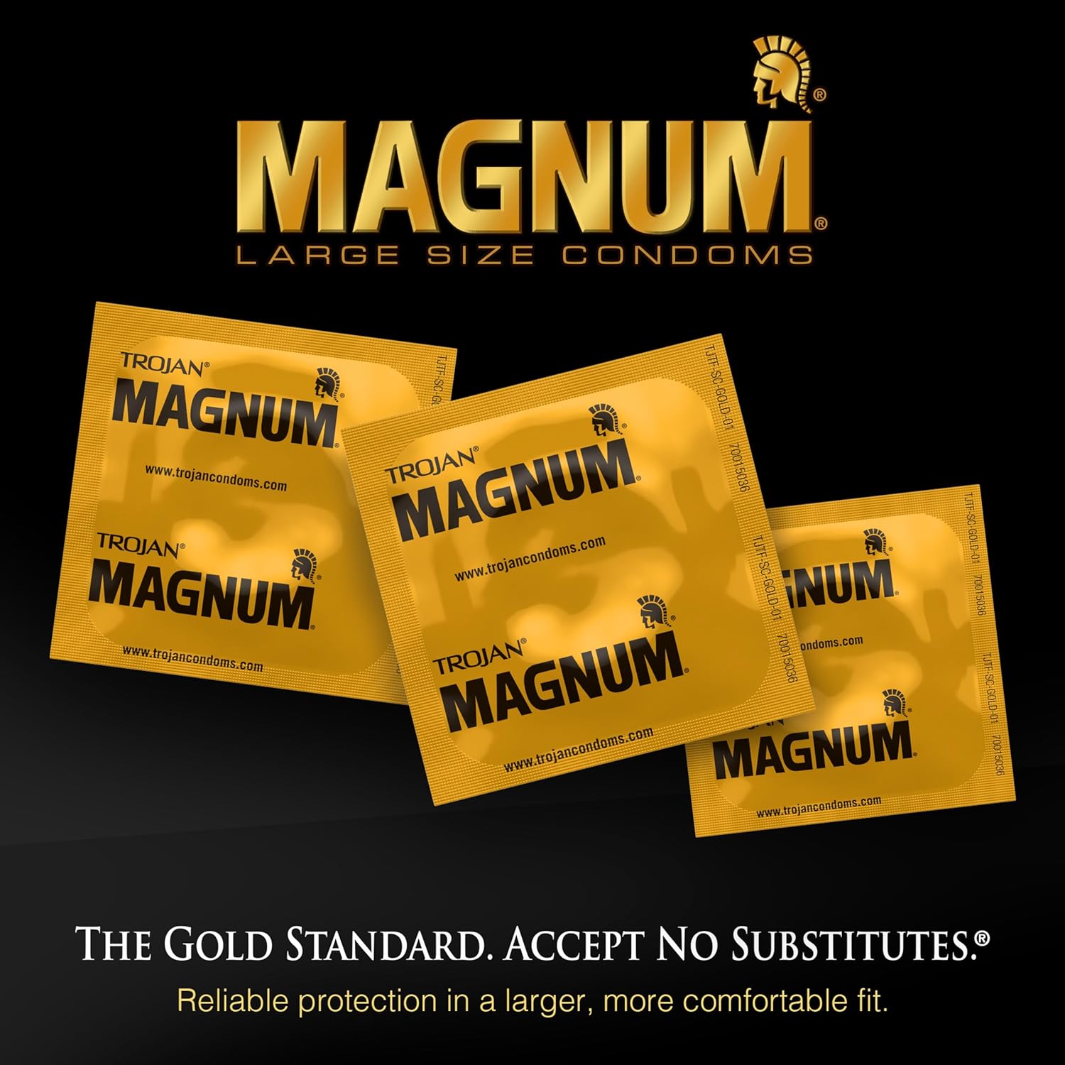 TROJAN Lubricated Magnum Condoms XL Large Size, 12 Count | Extra Large Condoms, Helps Reduce Risk of Pregnancy and STIs - Image 3