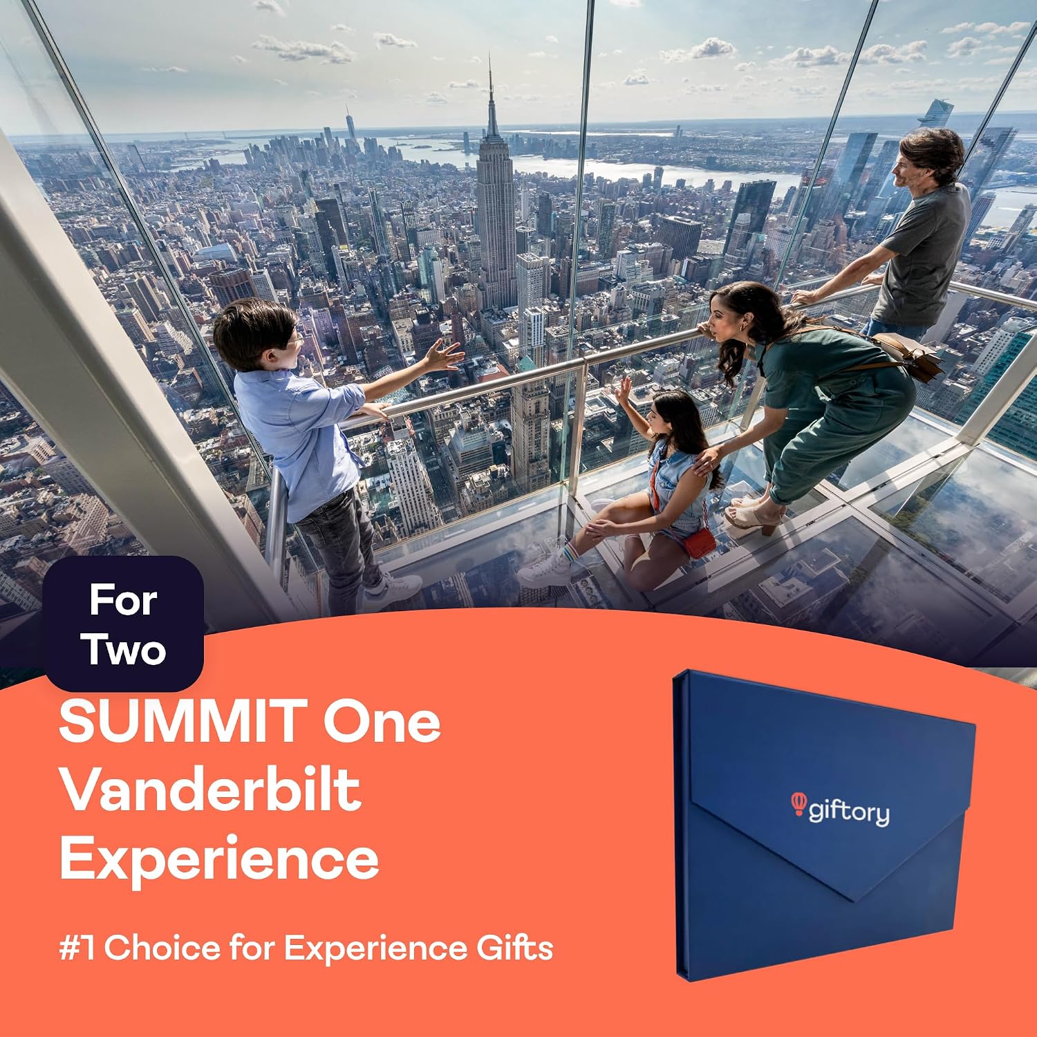 Giftory Summit One Vanderbilt NYC Experience Gift for Two, Date Night Idea | Manhattan Skyline Observation Deck, No Expiration Voucher, Anniversary, Wedding, Birthday Gift Box - Image 3