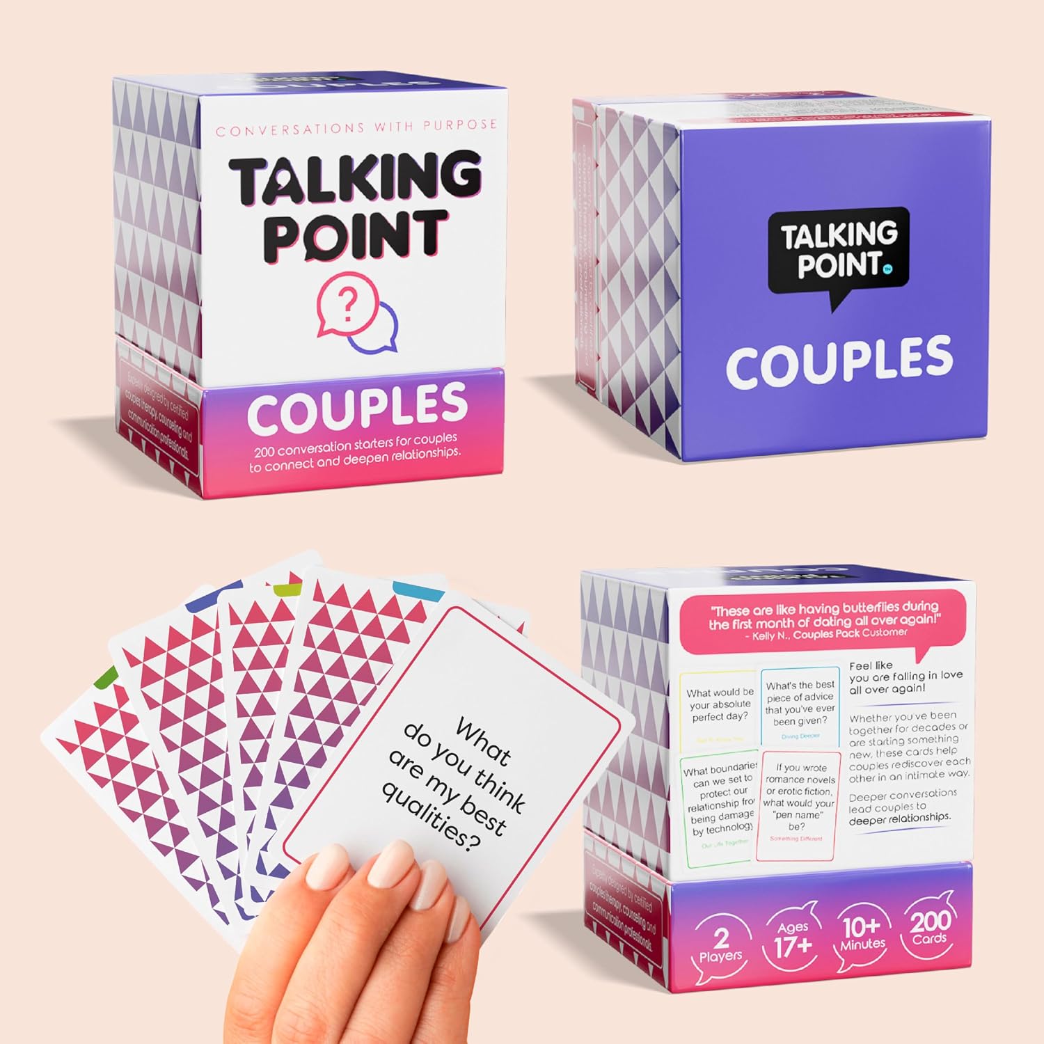 200 Couples Conversation Cards & Date Night Question Game, Long Distance | Fun & deep prompts for relationship; new & longtime couples card game, get to know you, married & dating; Talking Point Cards - Image 7