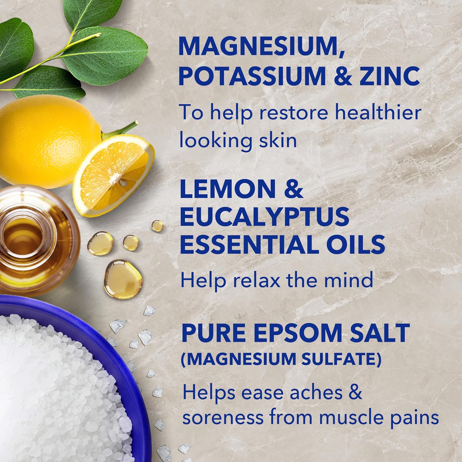 Dr Teal's Epsom Salt Magnesium Soak, Restorative Minerals with Magnesium, Potassium & Zinc, 3 lbs - Image 6