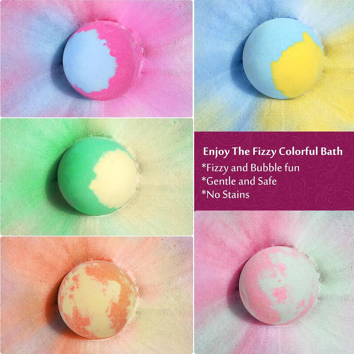 Bath Bombs for Women, 20 Bath Bombs Gift Set with Shea Butter Moisturizing & Essential Oils, Mothers Day Gifts for Mom, Women, Her/Him, Girlfriend, Wife, Birthday, Spa Relaxing Bubble Bath Fizzy Ball - Image 6