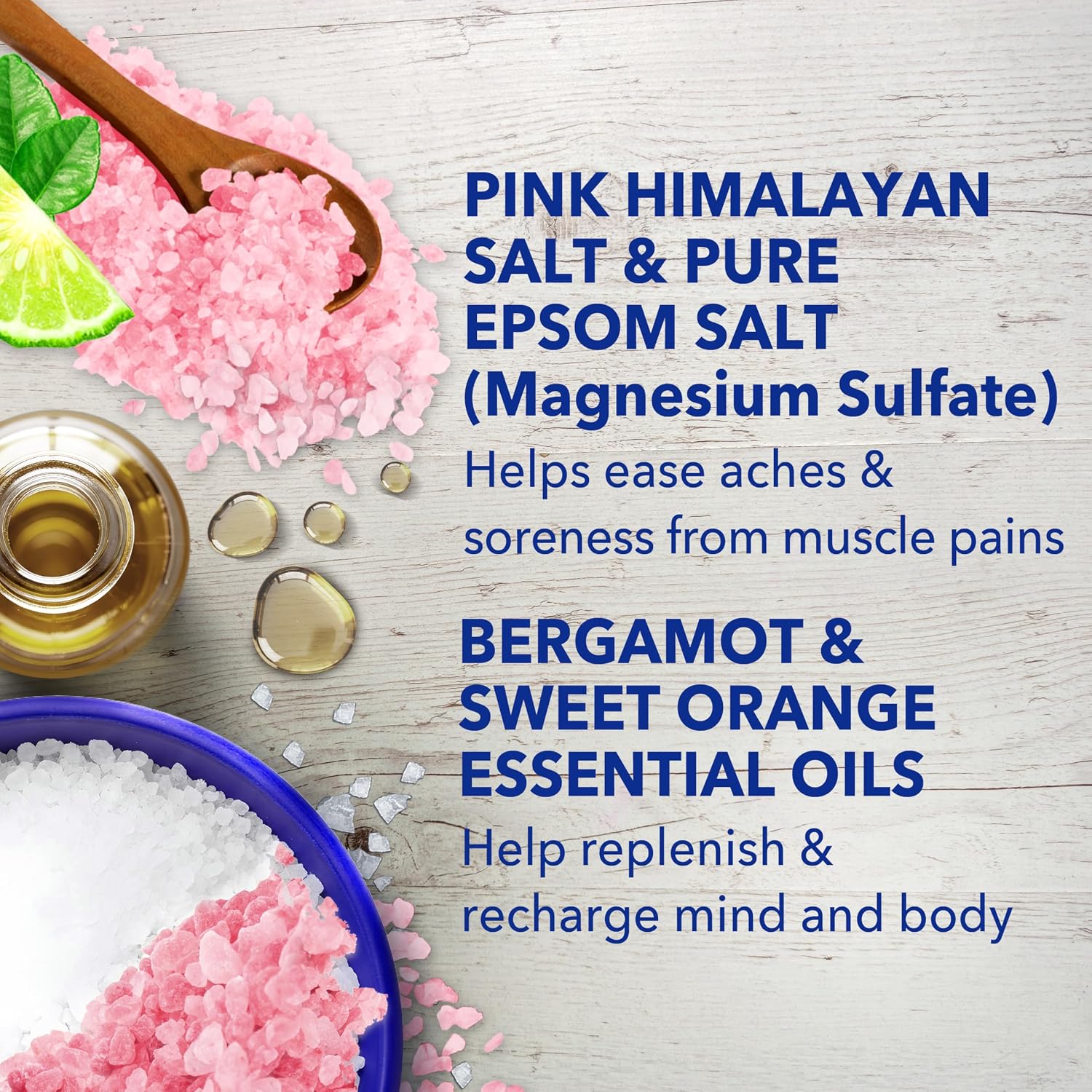 Dr Teal's Epsom Salt Magnesium Soak, Restore & Replenish with Pink Himalayan Salt, 3 lbs - Image 6
