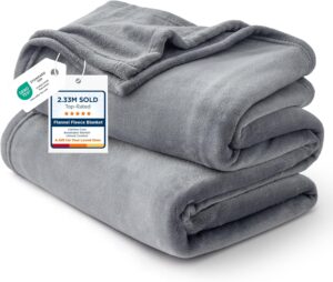 Bedsure GentleSoft Fleece King Size...
