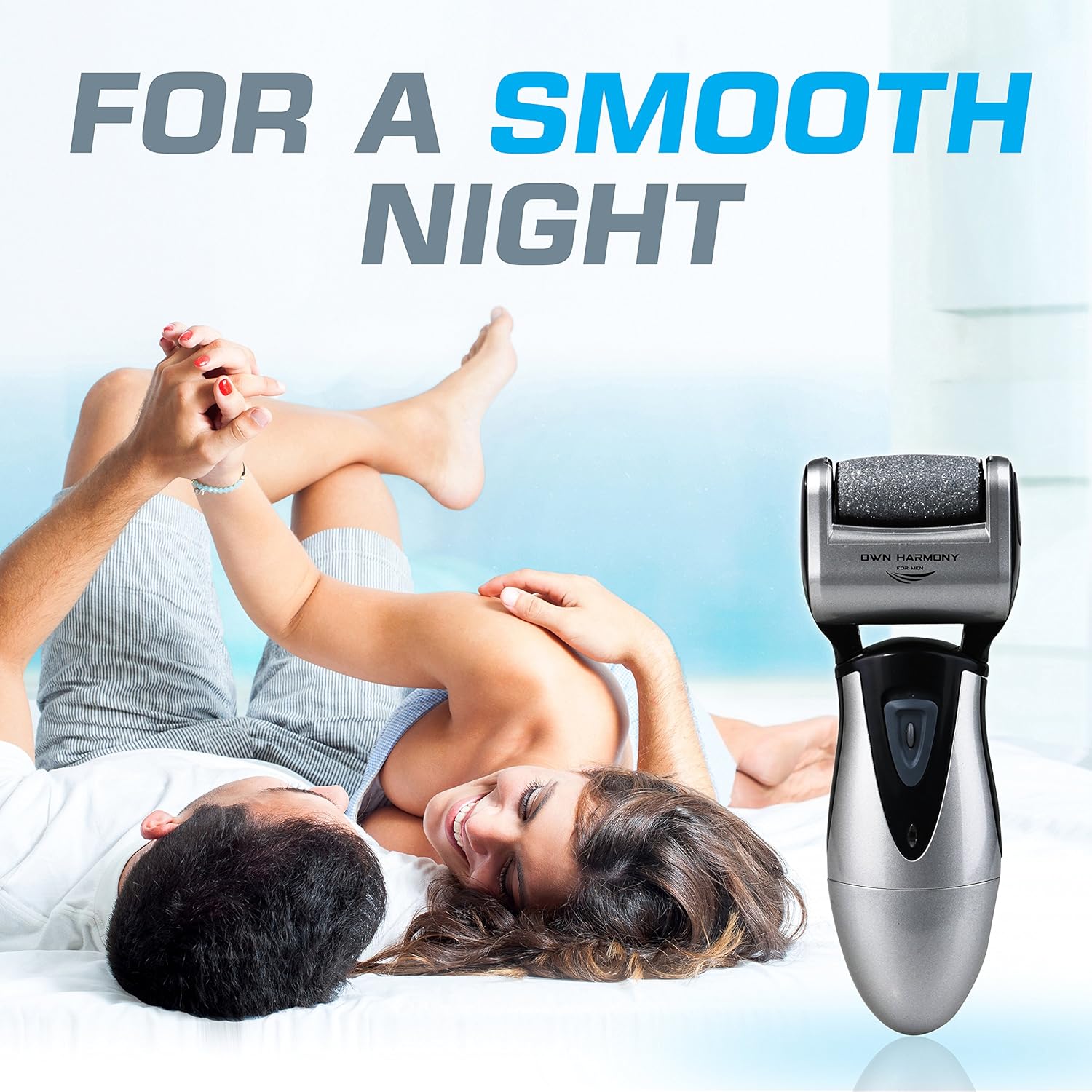 Own Harmony Electric Callus Remover - Rechargeable Foot File Pedicure Tool | Professional Foot Callus Grinder, Cordless, 3 Rollers, USB Cable, Water-Resistant, for Cracked Heels and Dry, Hard, Dead Skin - Image 6