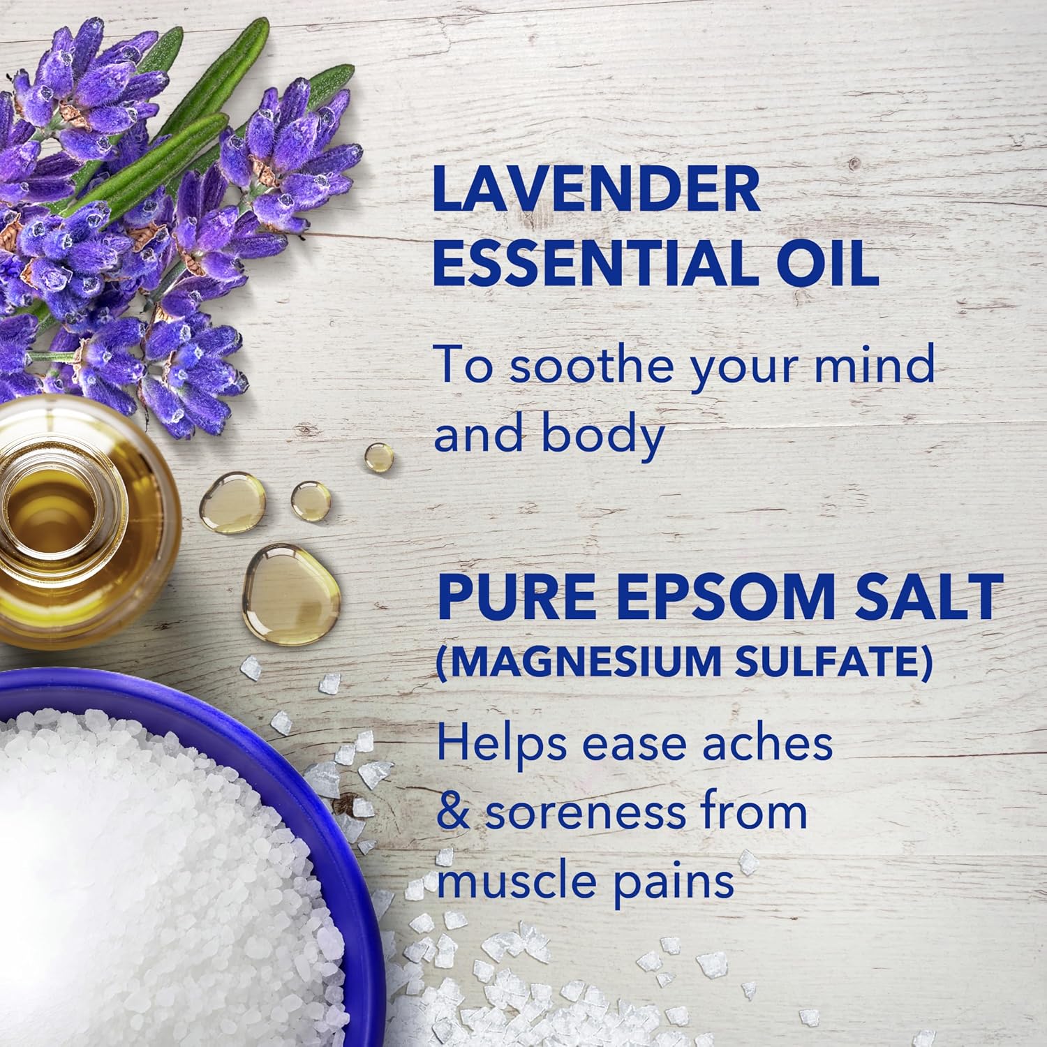 Dr Teal's Epsom Salt Soaking Solution, Soothe & Sleep, Lavender, 3lbs - Image 6