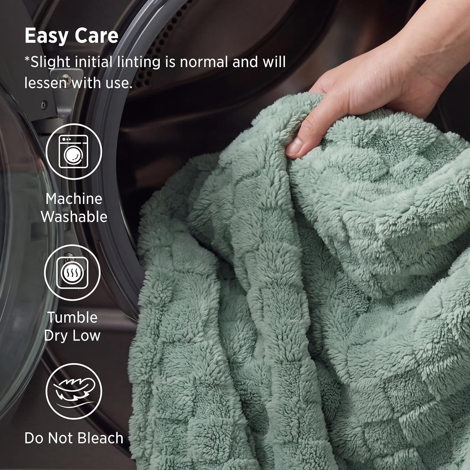 Bedsure GentleSoft King Size Blanket for Bed - Super Soft Cozy Blankets, Large Oversized King Fuzzy Fleece Spring Throw for Bedroom Decor, Sage Green,108x90 Inches - Image 6