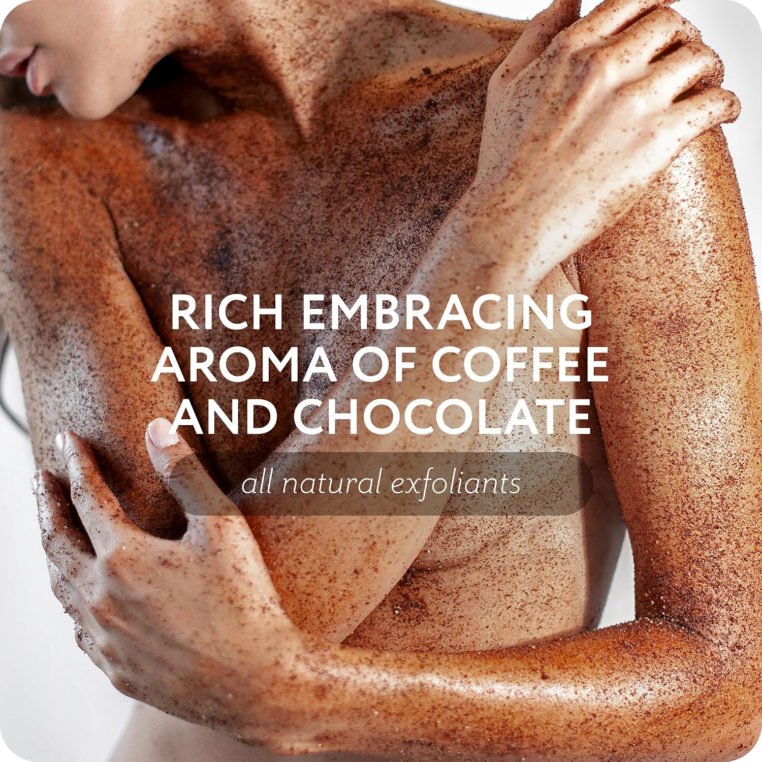 THE ACT Coffee Body Scrub with Salt & Cocoa – Exfoliating Scrub for Cellulite, Stretch Marks, Ingrown Hair – Organic Moisturizing Body Scrub with Vitamin E & Menthol – Gift for Women & Men, 10.58 Oz - Image 6