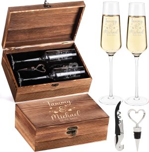 Personalized Champagne Flutes &...