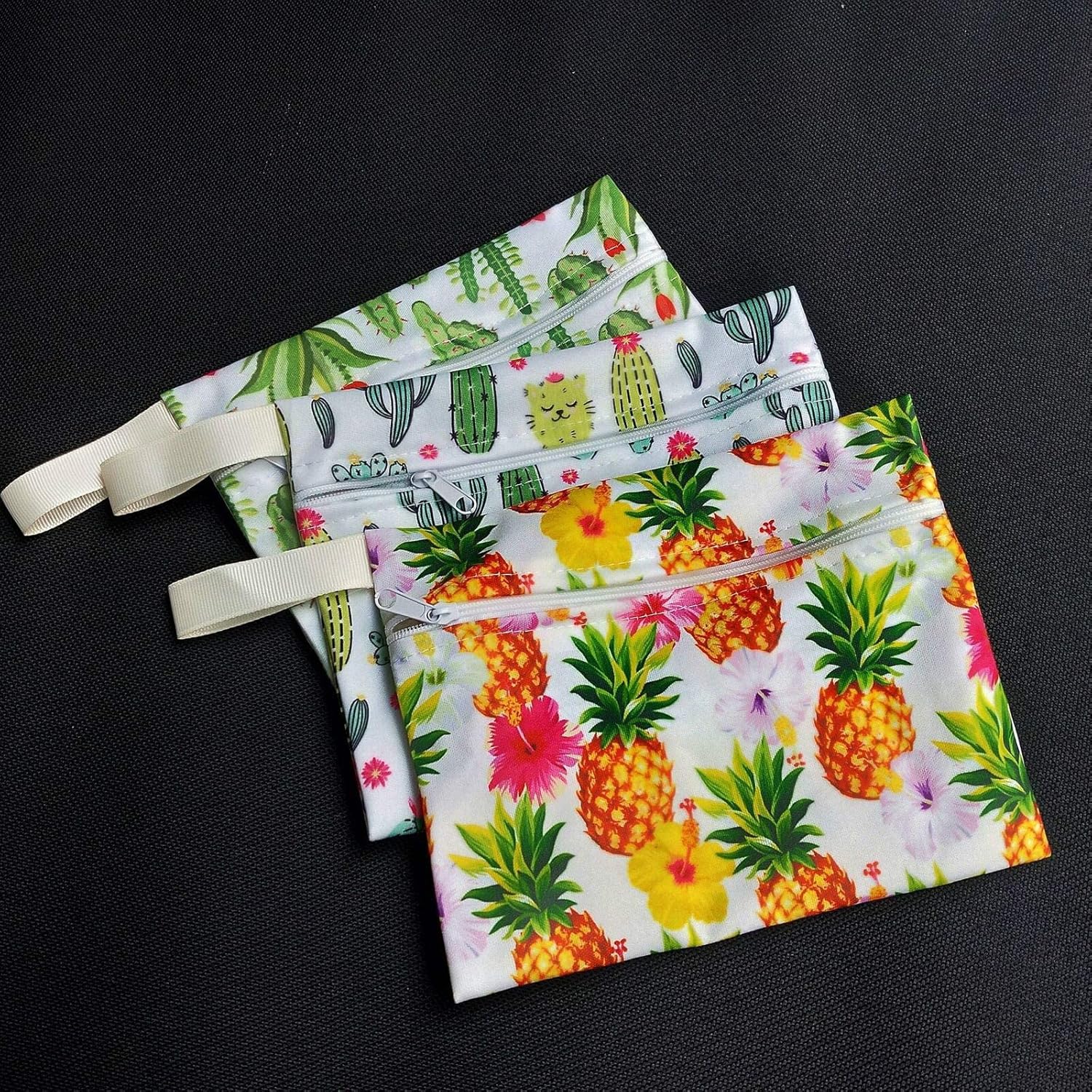 7pcs/Set Reusable Menstrual Pads Including 1pc Mini Wet Bag +6pcs Bamboo Charcoal Cloth Menstrual Incontinence Pads/Reusable Sanitary/Mama Panty Liners (All Randomly Prints) - Image 8