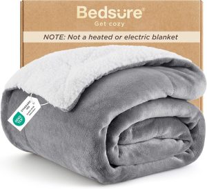 Bedsure GentleSoft Sherpa Fleece Tw...