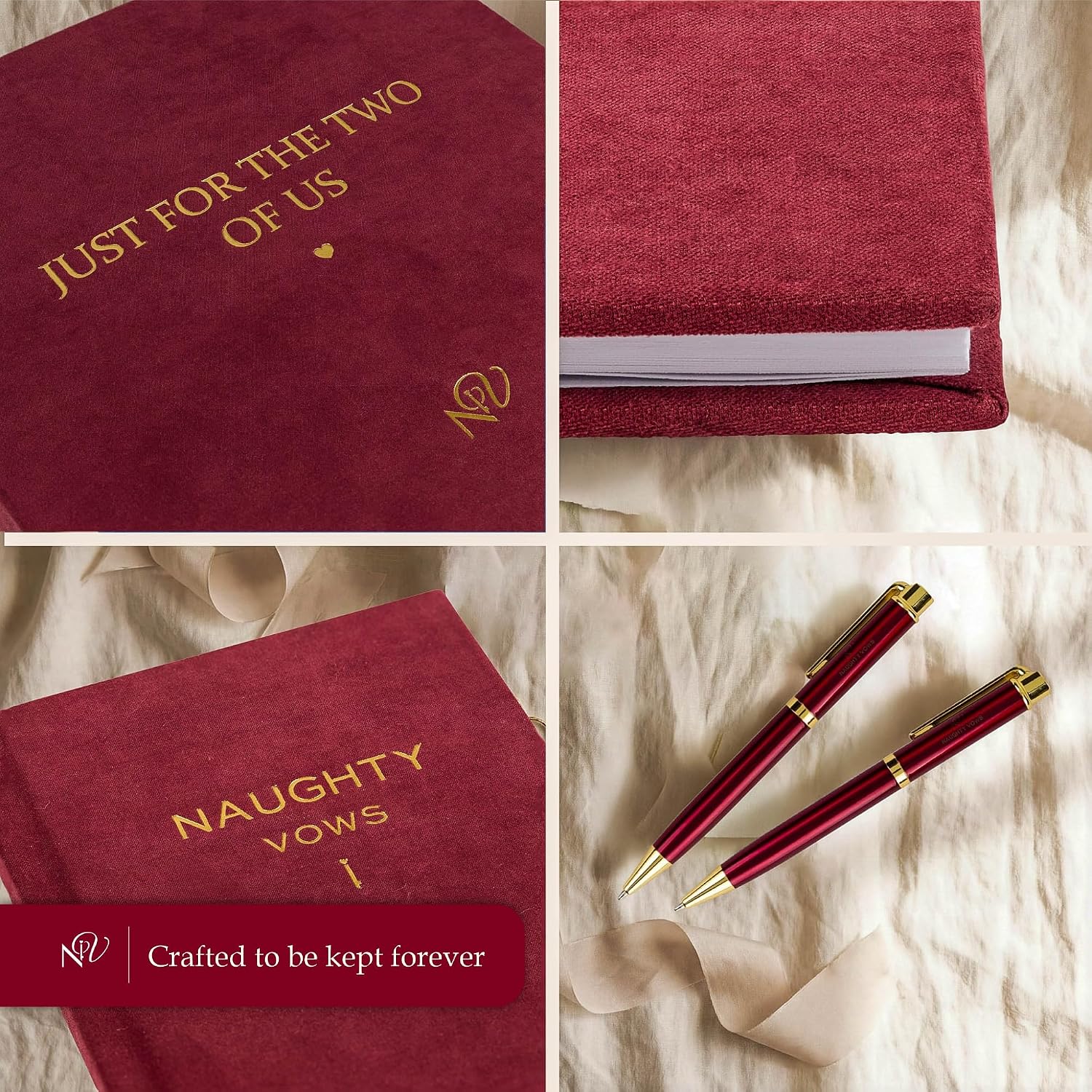 Luxury Gift Set for Couples – Guided Relationship Journal with Velvet Keepsake Box, Premium Gold Pen, Date Night, Anniversary & Valentine’s Gift - Image 5
