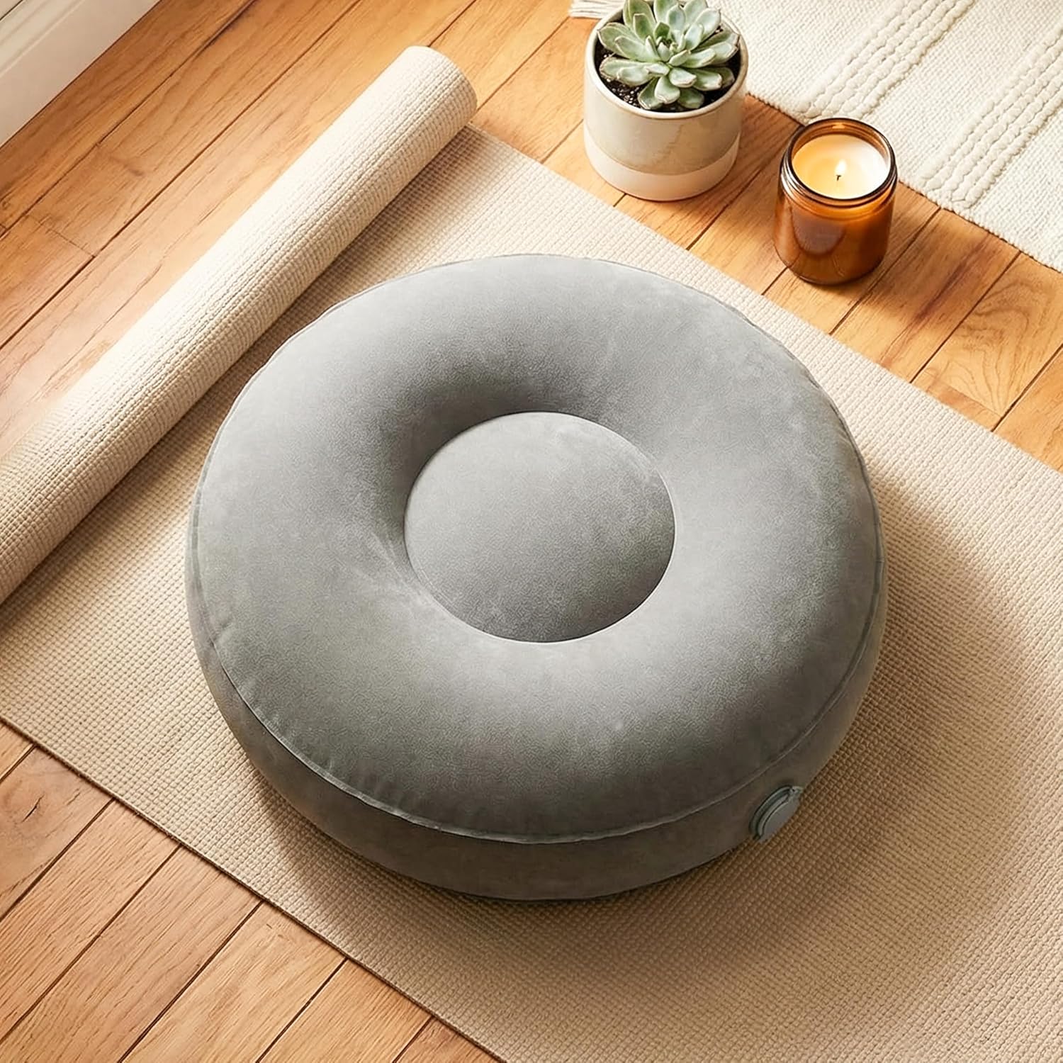 Air Meditator Inflatable Meditation Cushion and Travel Pillow – Meditate on Air in Total Comfort with Adjustable Three-Chamber Design for Enhanced Posture and Portability - Image 2