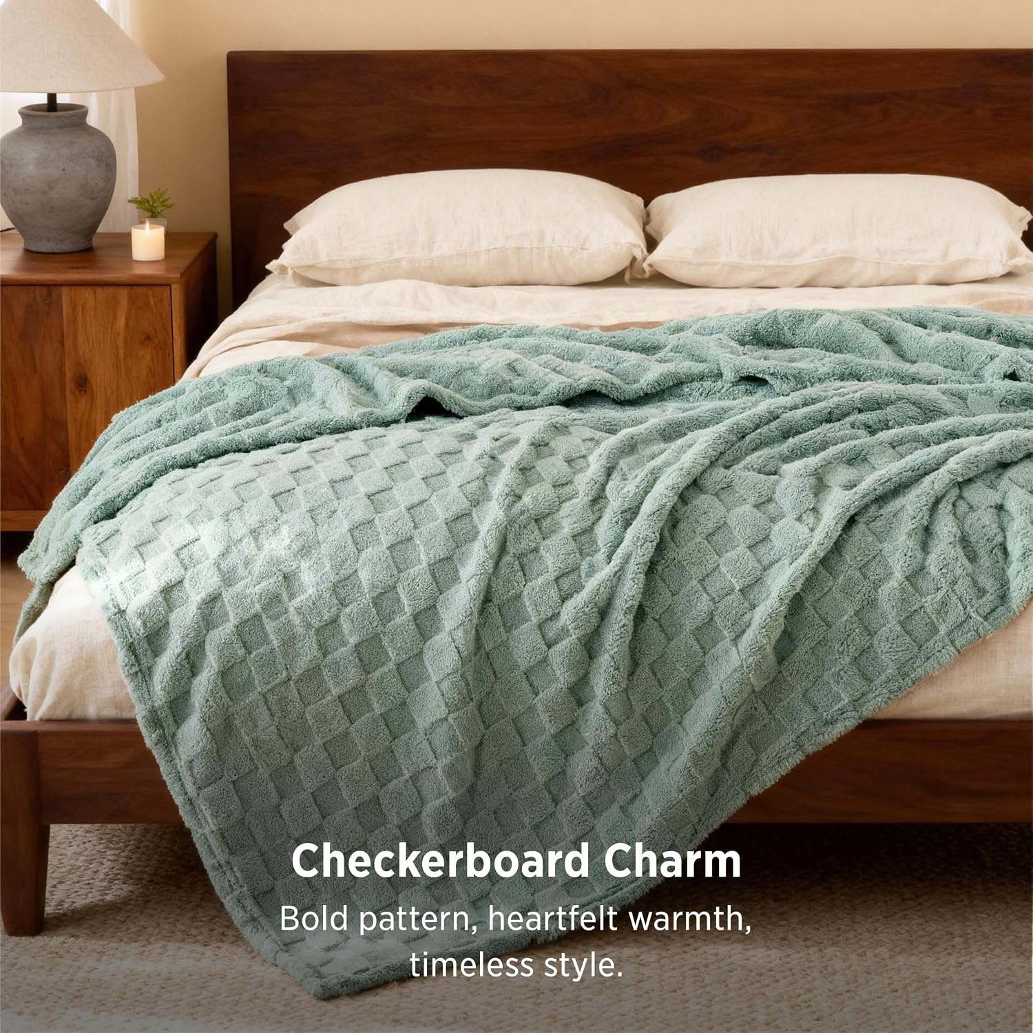 Bedsure GentleSoft King Size Blanket for Bed - Super Soft Cozy Blankets, Large Oversized King Fuzzy Fleece Spring Throw for Bedroom Decor, Sage Green,108x90 Inches - Image 3