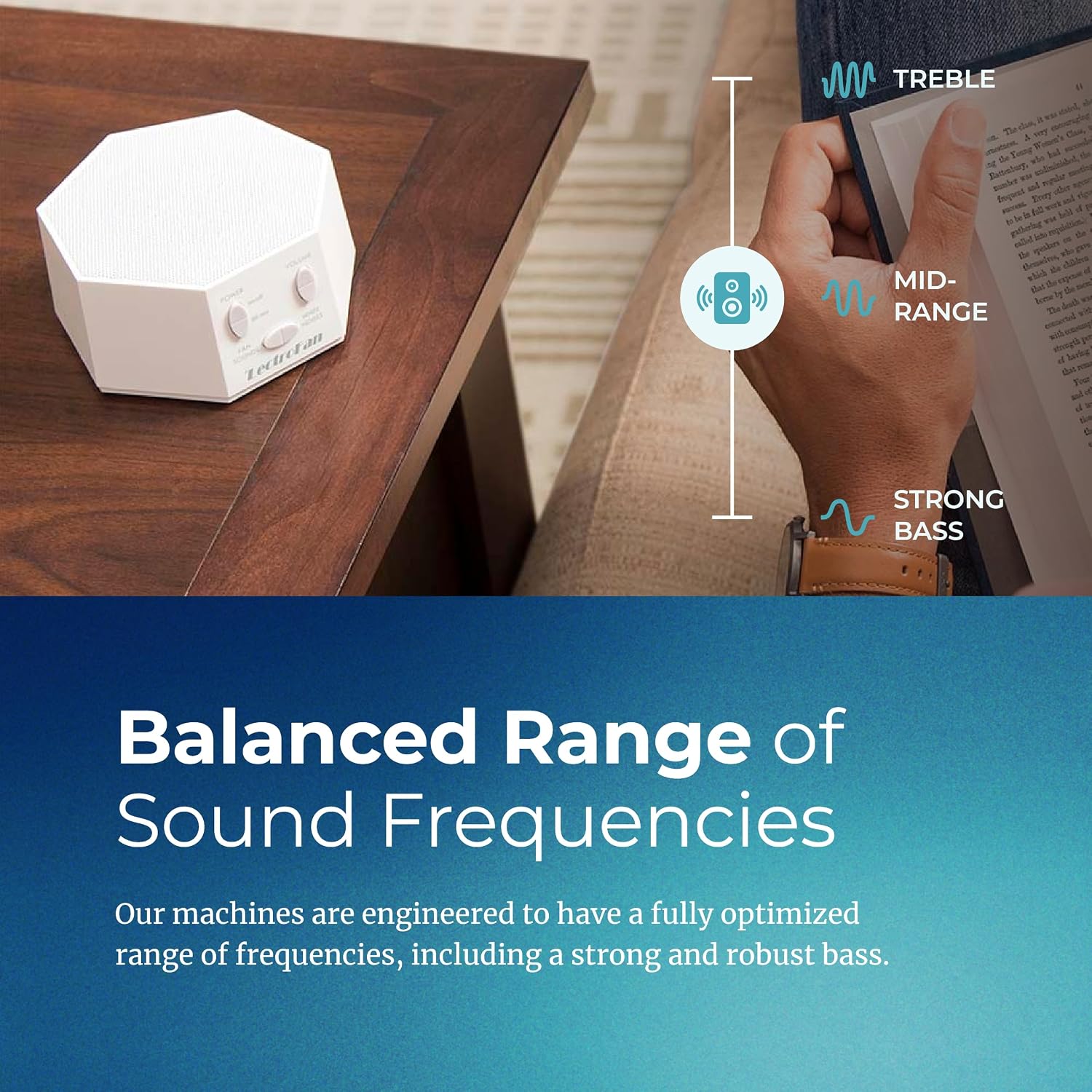 Adaptive Sound Technologies LectroFan Classic, Global Power, White | Global Power Edition Soothing Sound Machine for Sleep with a Built-in Sleep Timer, Compact Design, Relaxation Support - Image 5