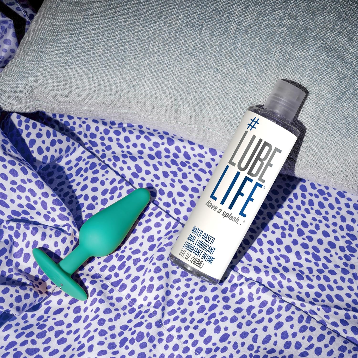 LUBELIFE Water Based Anal Lube, Personal Lubricant Toy Safe, 8 fl oz | Regular anal lube gel for privacy, non-sticky water-based formula, toy and condom compatible, smooth confident glide - Image 8