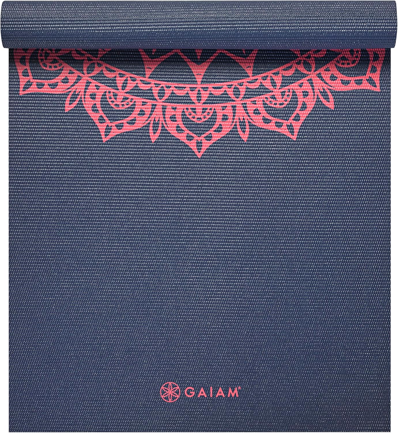 Gaiam Yoga Mat Classic Print, 4mm Non-Slip Mat | Lightweight 4mm print yoga mat with non-slip grip. Ideal for yoga, Pilates & floor workouts at home or studio. - Image 2