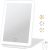 FUNTOUCH Rechargeable Travel Makeup Mirror with 72 Led Lights | Portable Lighted Beauty Mirror, 3 Color Lighting, Dimmable Touch Screen, Tabletop LED Folding Cosmetic Vanity Mirror