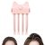 Heated Root Volumizer Clip, Hair Crown Lifting Styler Booster (pink) | 2-Temperature Control Hair Volume Tool for Fine & Thick Hair, Portable Type-C Rechargeable Styling Clip for Women