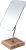 YEAKE Flexible Gooseneck Bamboo Vanity Makeup Mirror,360°Rotation 8″ Large Frameless, Folding Portable Table Desk Mirror with Stand for Bathroom Shaving Make Up, Rectangle