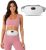 Heating Pad for Period Cramps, Portable Menstrual Heating Pad – White | Cordless heating belt with 4 heat levels, 4 massage modes & rechargeable design for period pain relief