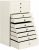 GUKA Large Jewelry Box, Jewelry Case with 10 Drawers for Big and Small Jewelry, Jewelry Storage Organizer for Watch Earrings Necklace Rings Bracelets, Birthday Wedding Gifts, White