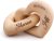 Personalized Wooden Hearts with Names – Custom Engraved Interlocking Heart Sculpture for Couples – 5th Wood Anniversary Valentine’s Day Gift Idea, Romantic Home Decor (1-Pack (Names & Date))
