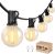 LACHON Outdoor String Lights Waterproof 100 FT with 50 G40 IP65 Bulbs | Dimmable,Connectable,Shatterproof,2700K Warm White,Perfect For Any Outdoor Space,Patio,Backyard,Cafe,Bistro,Porch,Market