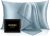 INFIIXSO Mulberry Silk Pillow Cases Standard Size with Zipper, Airy Blue | Ultra Smooth & Soft Satin Silk Pillowcase, Gentle on Hair & Skin, Hidden Zipper Closure, Breathable Cooling for Hot Sleepers