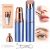 Facial Hair Removal for Women，2 in 1 Face Epilator and Eyebrow Trimmer | 2026 New Rechargeable Face Hair Remover，Facial Razor with Built in LED Light for Eyebrows, Upper Lip, Chin, Fine Facial Hair