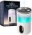 Waterless Essential Oil Diffuser: 𝟗-𝐂𝐨𝐥𝐨𝐫 𝐋𝐄𝐃 Snow White | Portable Scent Diffuser – No Water No Heat For Pure Aroma – 48H Battery 3 Mist Levels & 4 Timers for Car Office