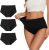 ALLBASE Women’s Cotton Period underwear leakproof high absorbency 3 Pack Regular & Plus Size